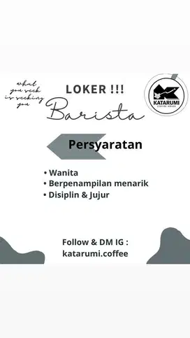 Lowongan Barista