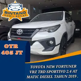 TOYOTA FORTUNER VRZ TRD SPORTIVO  2.4 AT MATIC 2400 DIESEL TAHUN 2019