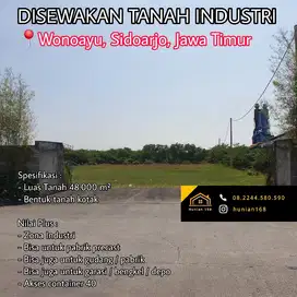 SEWA Tanah Gudang Industri Precast Depo Garasi Raya Wonoayu Sidoarjo