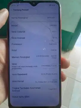 Oppo a5s barang bekas