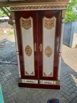 Lemari pintu 2 kayu jati