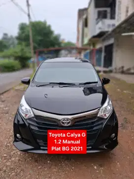 Toyota calya g 1.2 manual 2021 plat bg