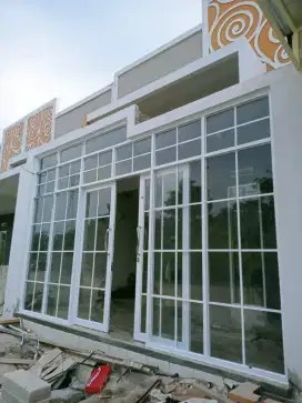 Mengerjakn pagar,canopi aneka las.. Castem dan kusen jendela almunium
