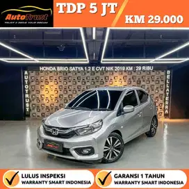 Tdp 5 Juta Honda Brio Satya 1.2 E Cvt A/T Nik.2019/David