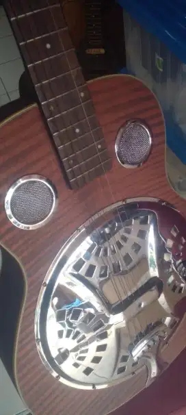 Fender brown resonator akustik