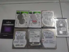 7 HARDISK LAPTOP RUSAK & 1 SSD SATA RUSAK