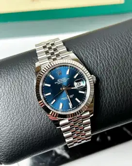 Rolex Datejust 41 Steel Blue Dial Jubilee