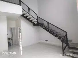 Pemasangan tangga rebah minimalis tangga putar #655
