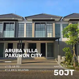 Di Sewakan Rumah Baru 2 Lantai Aruba Villa Pakuwon City sby timur