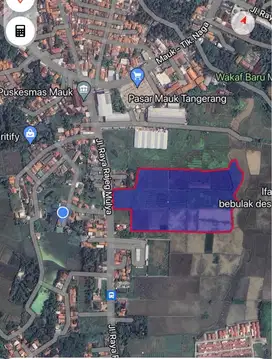 Dijual Tanah 3,5 Ha di Jalan Raya Rajeg Kab. Tangerang