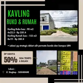 tanah kapling ruko di sukarame pulau singkep