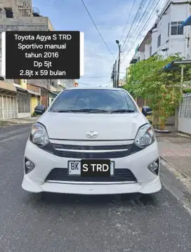 Dp 5jt) Toyota Agya S TRD Sportivo manual tahun 2016 seperti Brio