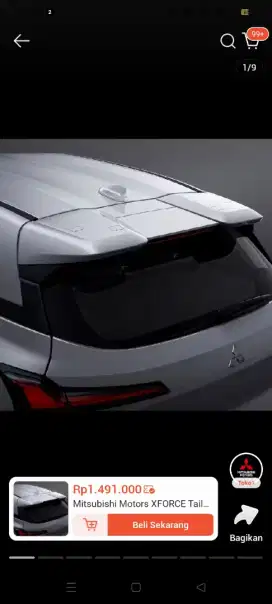 Spoiler mitsubishi xforce