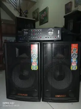 1 set salon speaker +amplifier