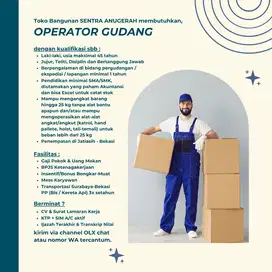 Dibutuhkan Operator Gudang Distributor Material Bangunan di BEKASI