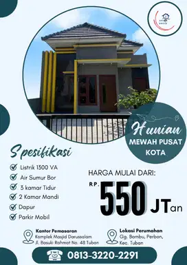 DI JUAL RUMAH MEWAH PUSAT KOTA