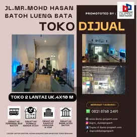 Jual Cepat Toko 2 LT Uk4x10 m Lokasi Jl Mohd Hasan Banda Aceh