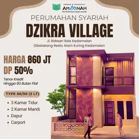 RUMAH 2 LANTAI DZIKRA VILLAGE CASH DAN CREDIT SYARIAH NON BANK