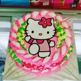Kue ultah hello kittyty