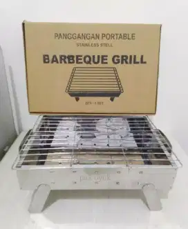 Panggangan Bakar Portable Kaki Stainless