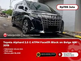 TERMURAH !!! TOYOTA ALPHARD G ATPM 2019 / 2020 HITAM