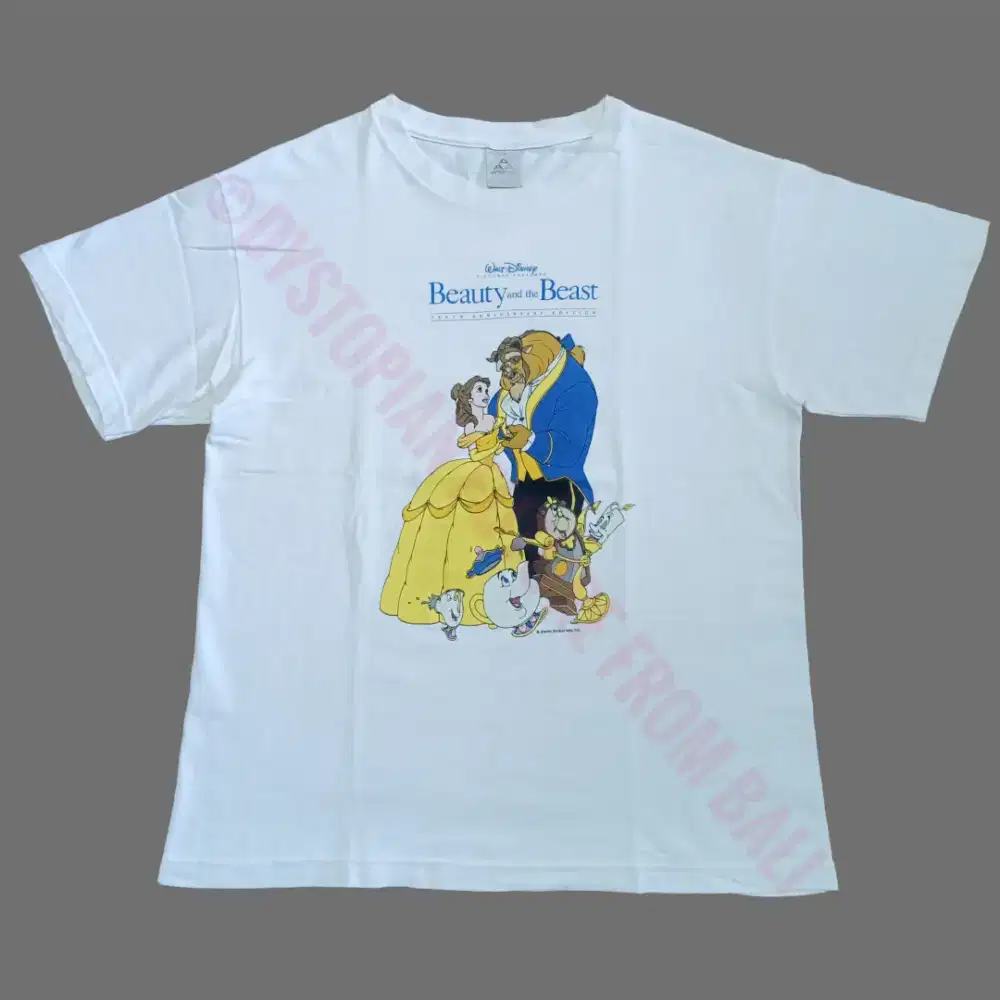 Rare Vintage T-shirt Walt Disney Beauty & The Beast Tenth Anniversary