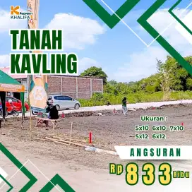 Tanah kavling angsuran mulai 800 rb