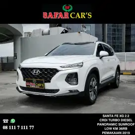 Hyundai Santa Fe Diesel 2019 Crdi Turbo Low Km Rendah Siap Pakai Murah