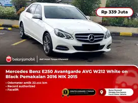 [KM 22RB] Mercedes Benz Mercy E250 E 250 Avantgarde AVG W212 NIK 2015