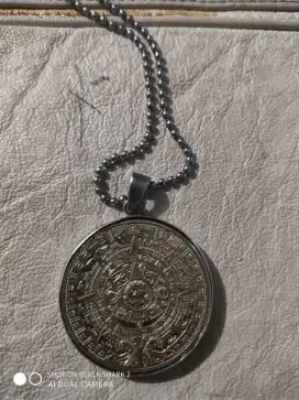 Kalung antik mexico perak silver carving ukir