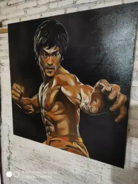 Lukisan antik bruce lee