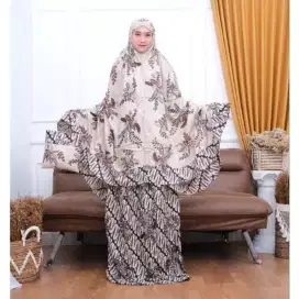 Mukena batik rayon jumbo