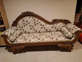 Sofa Santai Panjang Kayu Jati