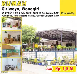 Rumah+Toko Beserta Isinya Jual Murah Siap Huni, Giriwoyo Wonogiri