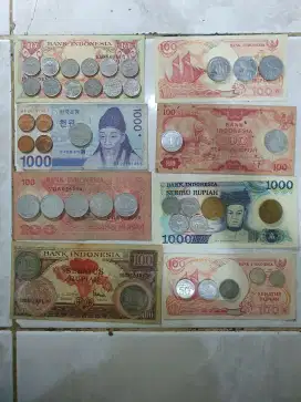 Barter/jual uang kuno kertas dan koin