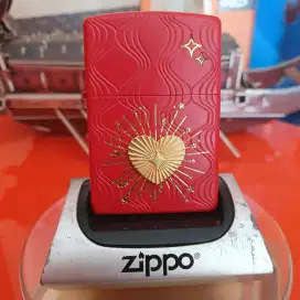 Zippo Heart Seal Red