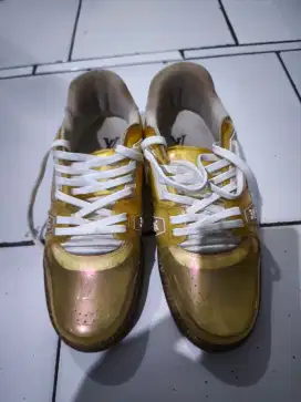 Sepatu LV Gold Transparan Authentic Original