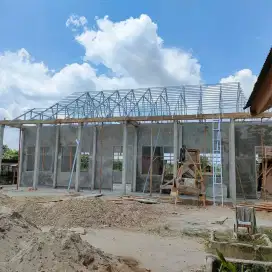 Bongkar pasang atap lama ganti baja ringan SNI