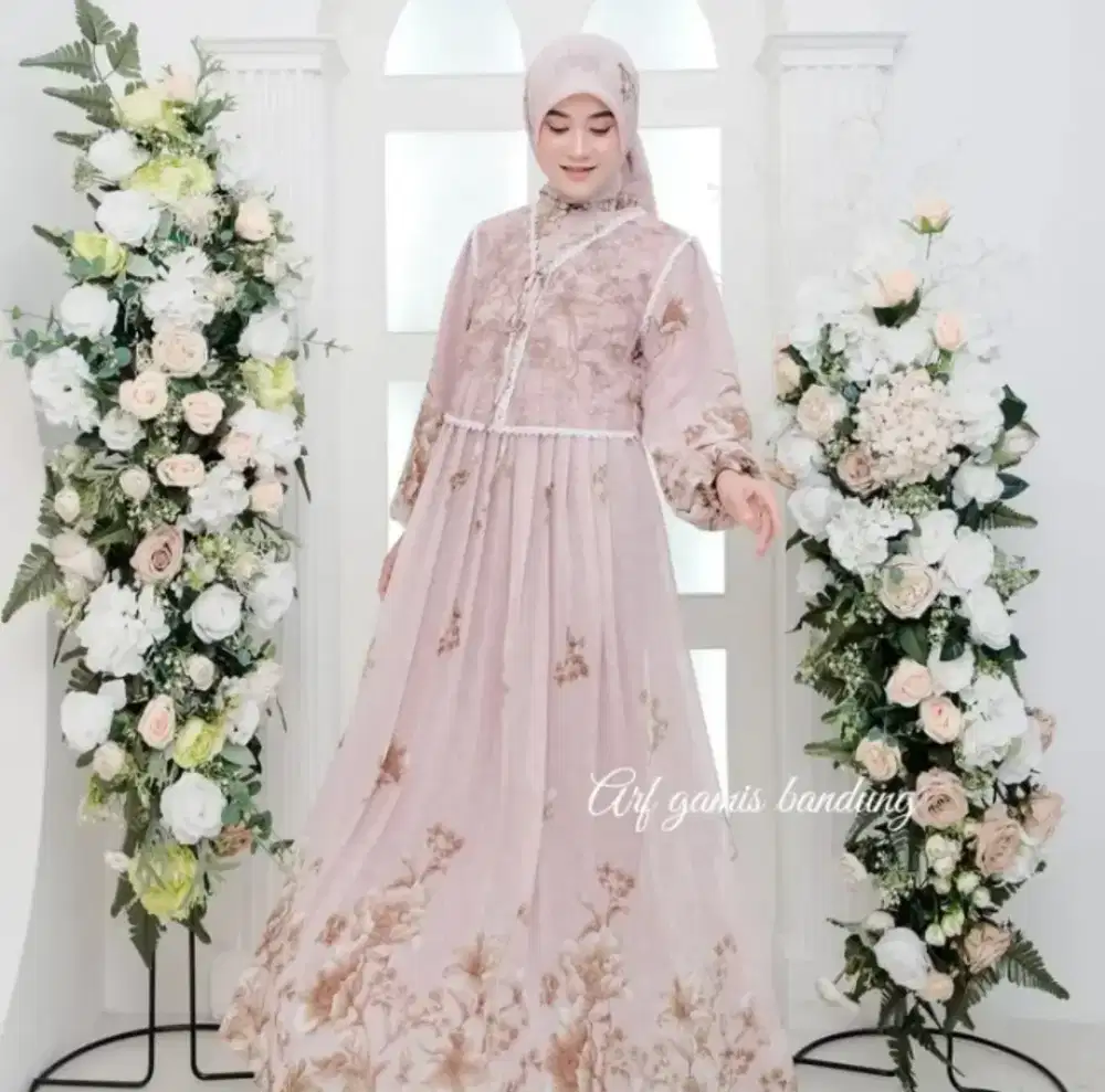 Gamis dan free hijab