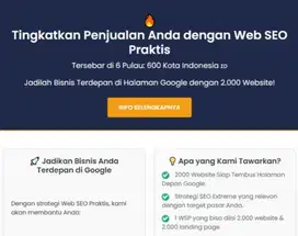 Jual WSP dan Jasa Pembuatan Website Tersebar 600 Kota Se Indonesia