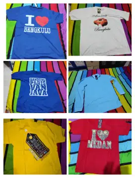 Cuci gudang Baju kaos Cowok Cewek Baru