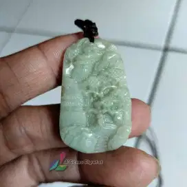 Batu Cincin Akik Permata Natural Jadeite Jade Giok Burma Liontin