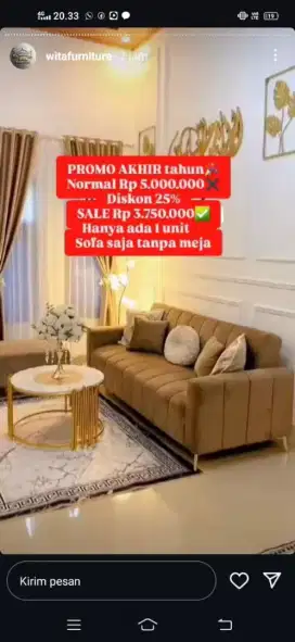 Promo Sofa Premium Mewah