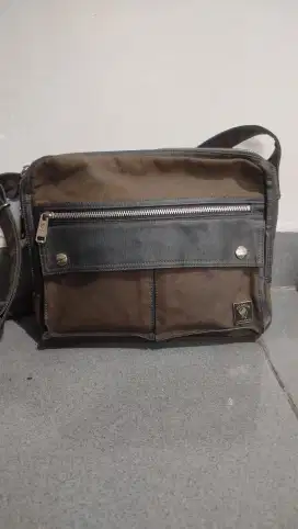 PORTER SLING BAG KANVAS TEBAL IJO ARMY NOMINUS - YG TAU PORTER AJA