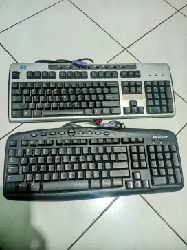 Keyboard PC tipe ps2 (merk HP & Microsoft)