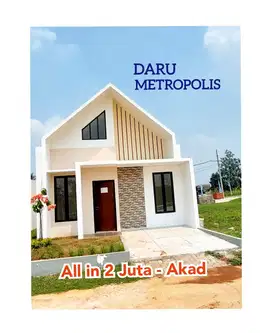 Bisa tanpa BI Cheking, Rumah 300 mtr dr Stasiun Daru, dalam cluster