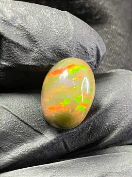 Batu Cincin Kalimaya Black Opal Jarong Multi Colour HC