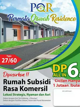 Rumah Subsidi di Cibitung Strategis harga Subsidi