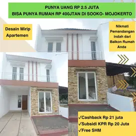 Rumah 2 Lantai angsuran promo Rp 1 jtan