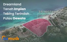 Dijual tanah tebing cliff eksklusif Uluwatu bisa dibeli mulai 800 m2